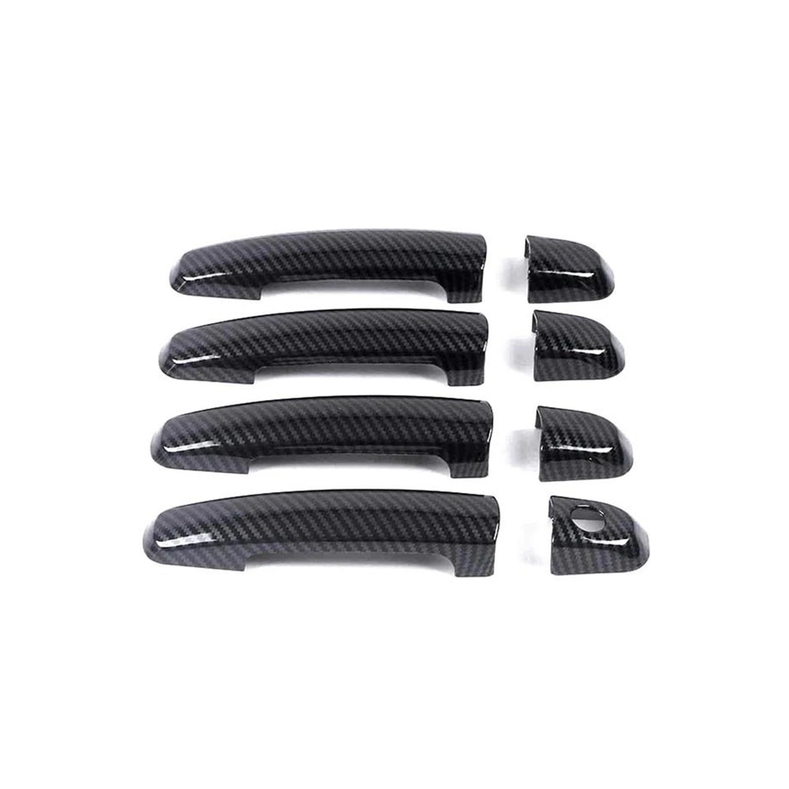 SCSTHRCRA Car exterior door handle cover For Suzuki For Swift Maruti DZire 2011 2012 2013 2014 2015 2016 Chrome Smart Door Handle Car Cover Protective Accessories Stickers (1 Keyhole carbon)
