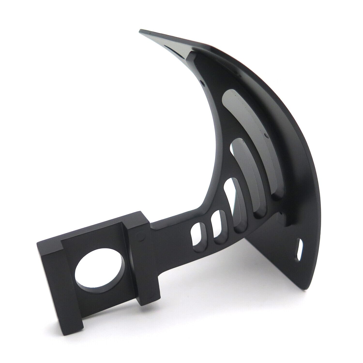 HTTMT MT360-03- Curved Tag Holder Bracket Compatible with Suzuki Gsx-R Tl 1000R Gsx 1300R Hayabusa B-King Black