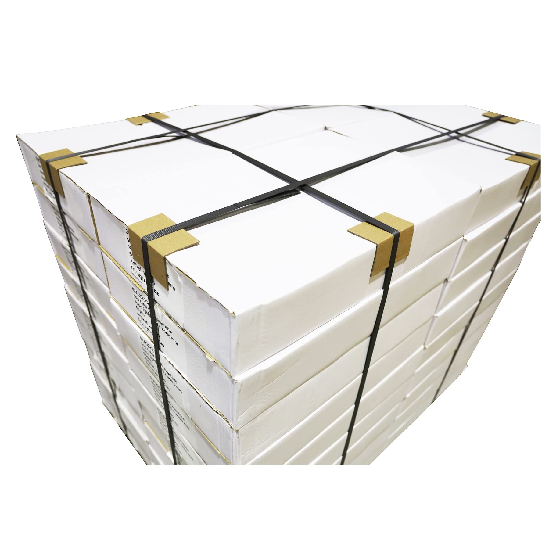100 Kantenschutzwinkel | Vollpappe | Schenkelbreite: 35mm - Länge: 60cm - Dicke: 2mm | Kantenschutzleisten zum Kantenschonen für optimale Ladungssicherung Braun