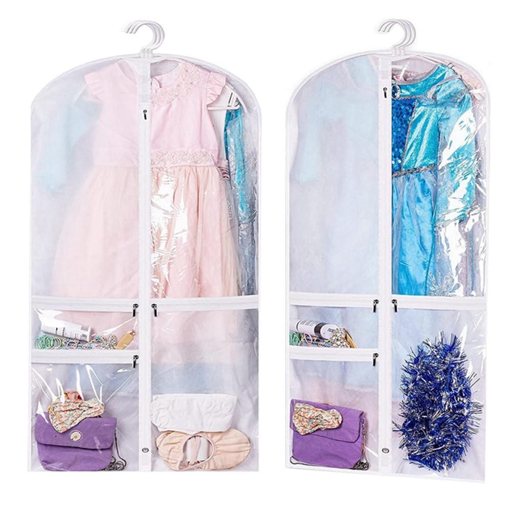 CTRLZS Dance Costume Garment Bag,50 Inch Garment Bag for Dance Competitions, Kids Hanging Clothes Cover for Girls Closet