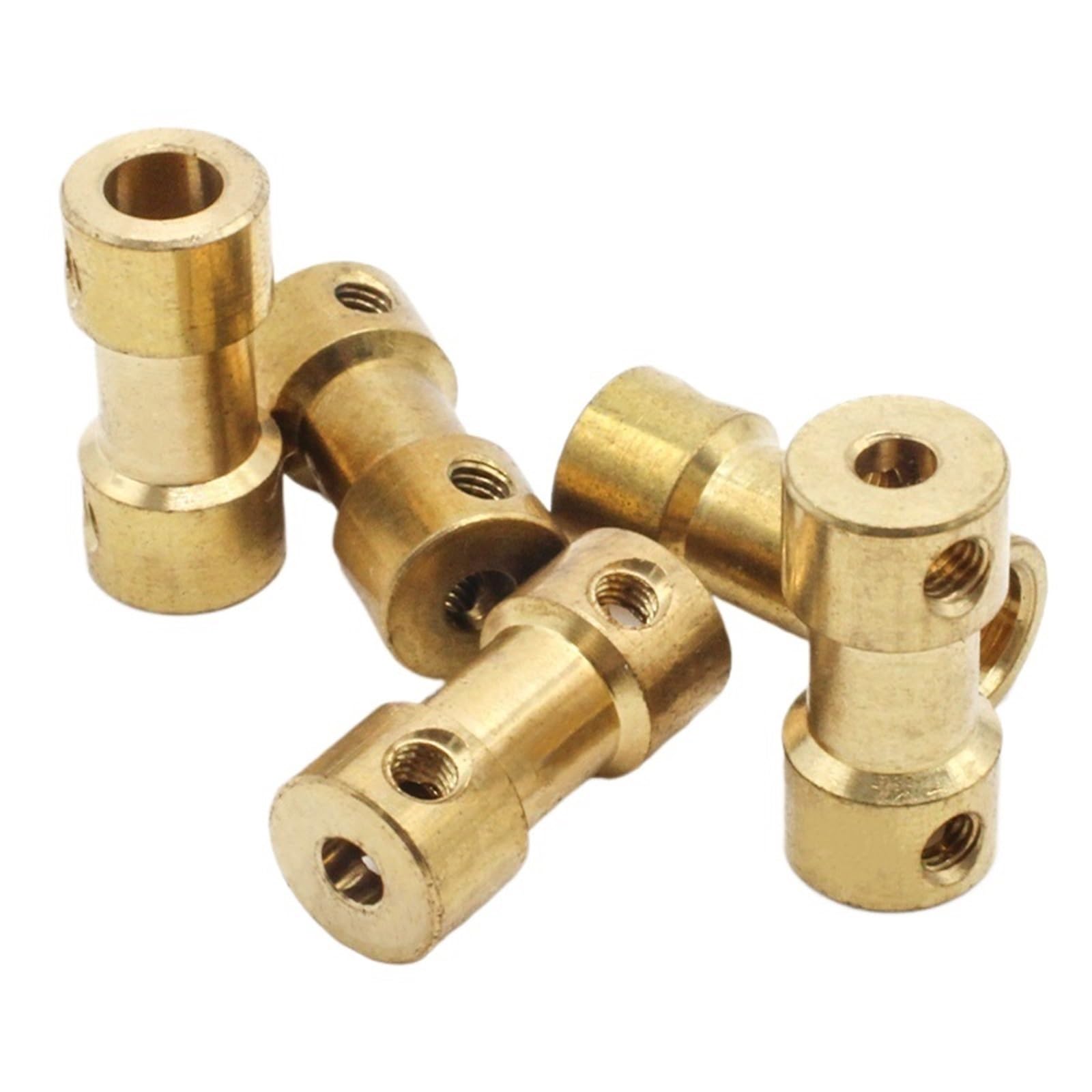 5 sztuk złączek wału silnika, adapter tulejowy z mosiądzu, przegub przekładni 2/2,3/3/3,17/4/5/6 mm do łodzi RC, samochodów i samolotów (2 mm-3,17 mm)