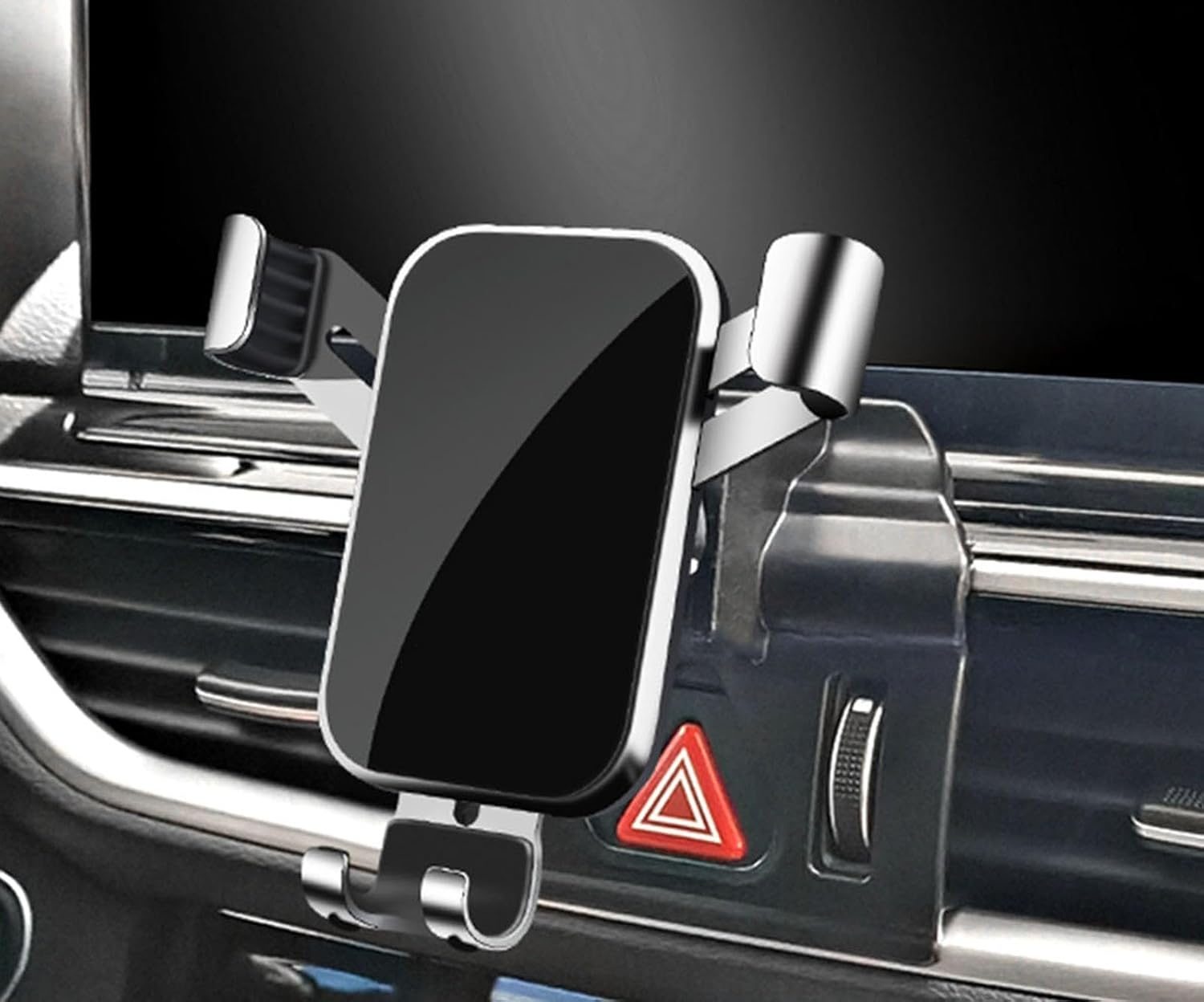 Car Phone Holder Mount for KIA K3 2019-2022, Adjustable Cell Phone Holder for Car, 360° Flexible Rotation, Anti-Slip and Stable Car Phone Mount Cradle,B Silver