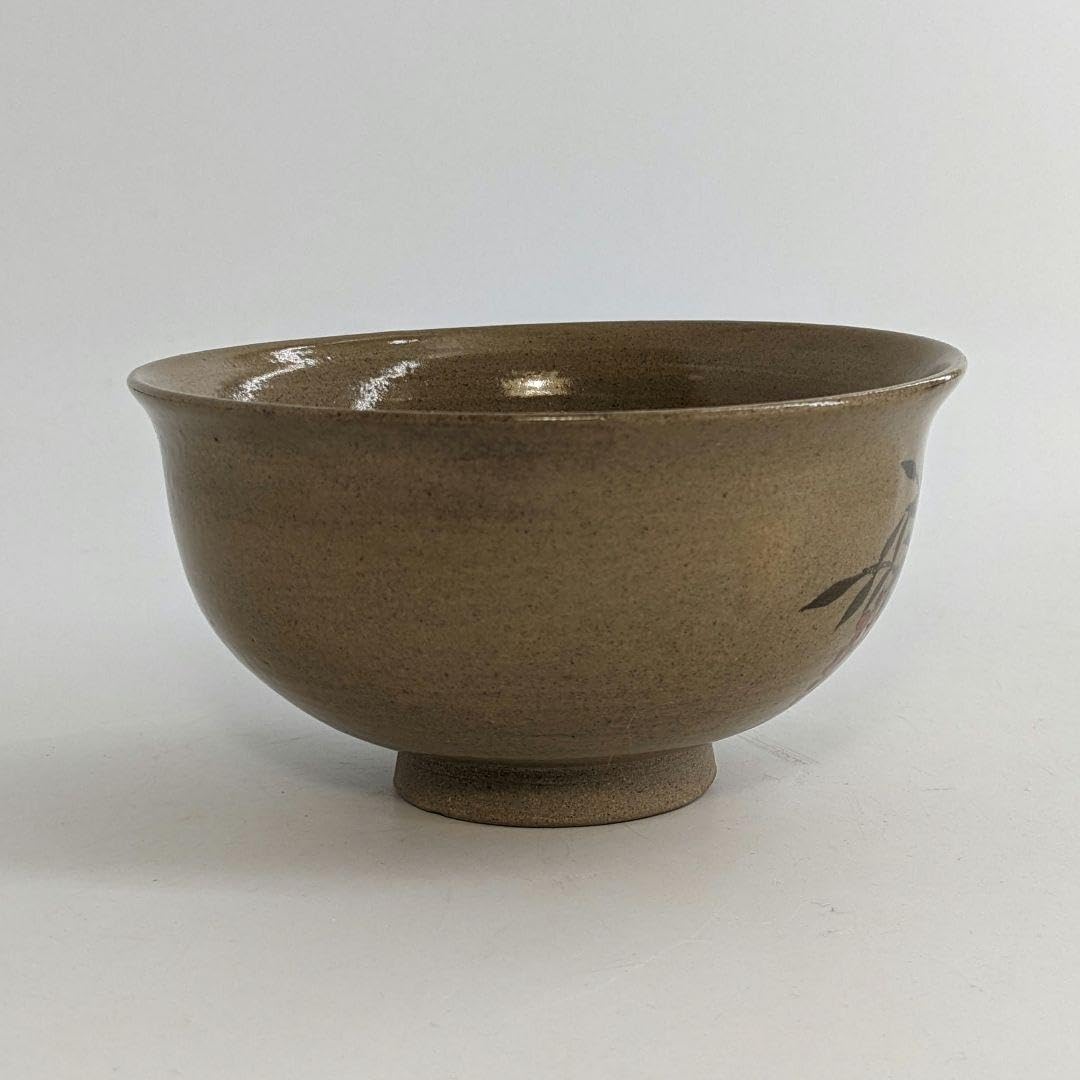 Amazon.co.jp: 宮川陽仙 虫明焼 藤絵茶盌 抹茶碗 抹茶茶碗 茶道具 茶器