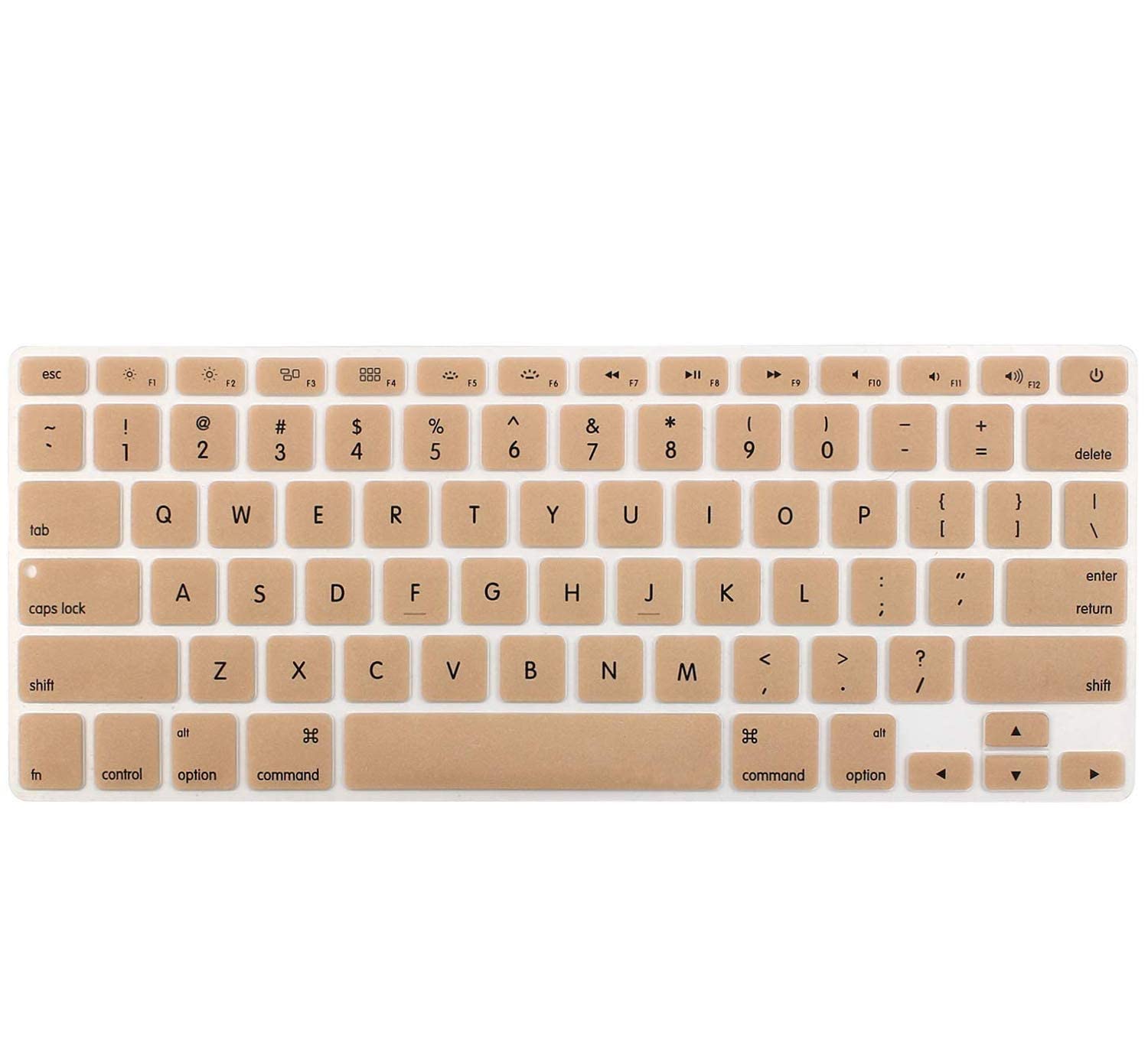 Brain Freezer Premium Ultra Thin Keyboard Cover Protector for MacBook Air 13" A2179, A2337 M1 Chip (Year 2020+) Golden-image-13