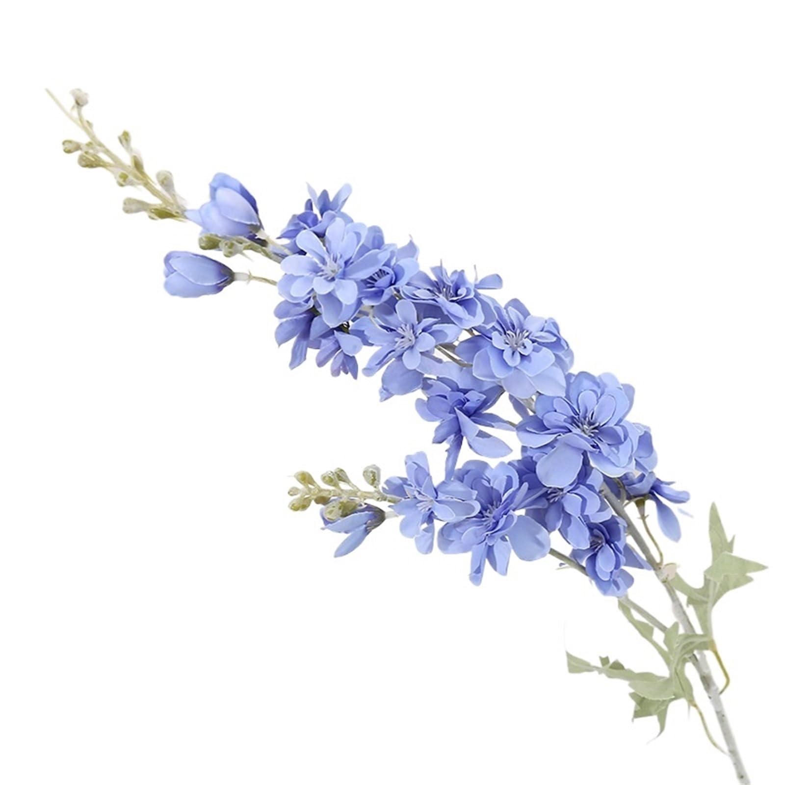 FonHNDG Artificial Flower Branches 6pcs Blue Delphinium Artificial Flowers Long Stem Larkspur For Wedding Centerpieces Floral Arrangements Home Vase Decor(Color3)
