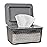 Whiidoom Wipes Dispenser, One-Handed Operation Wipe Holder for Baby & Adult, Seal-Designed Wipes Container for Bathroom Keep Diaper Wipes Fresh (Grey)