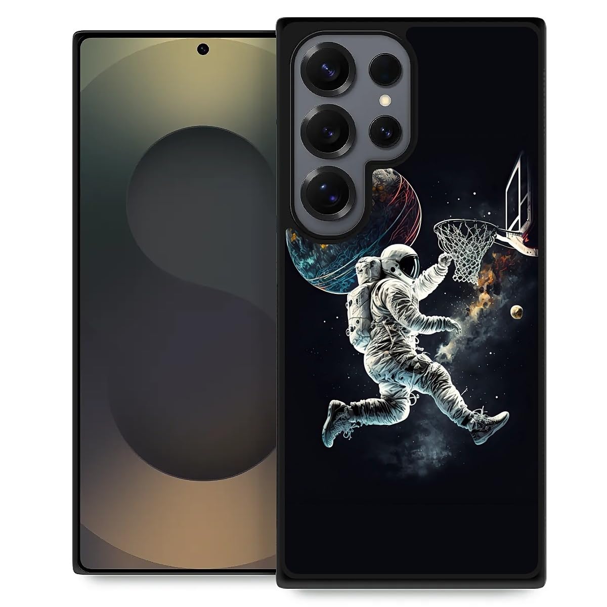 Pinsheng Case Compatible with Samsung Galaxy S25 Ultra,Universe Slam Dunk Phone Covers for Men/Women,Anti-Skid Soft Silicone Shockproof Protective