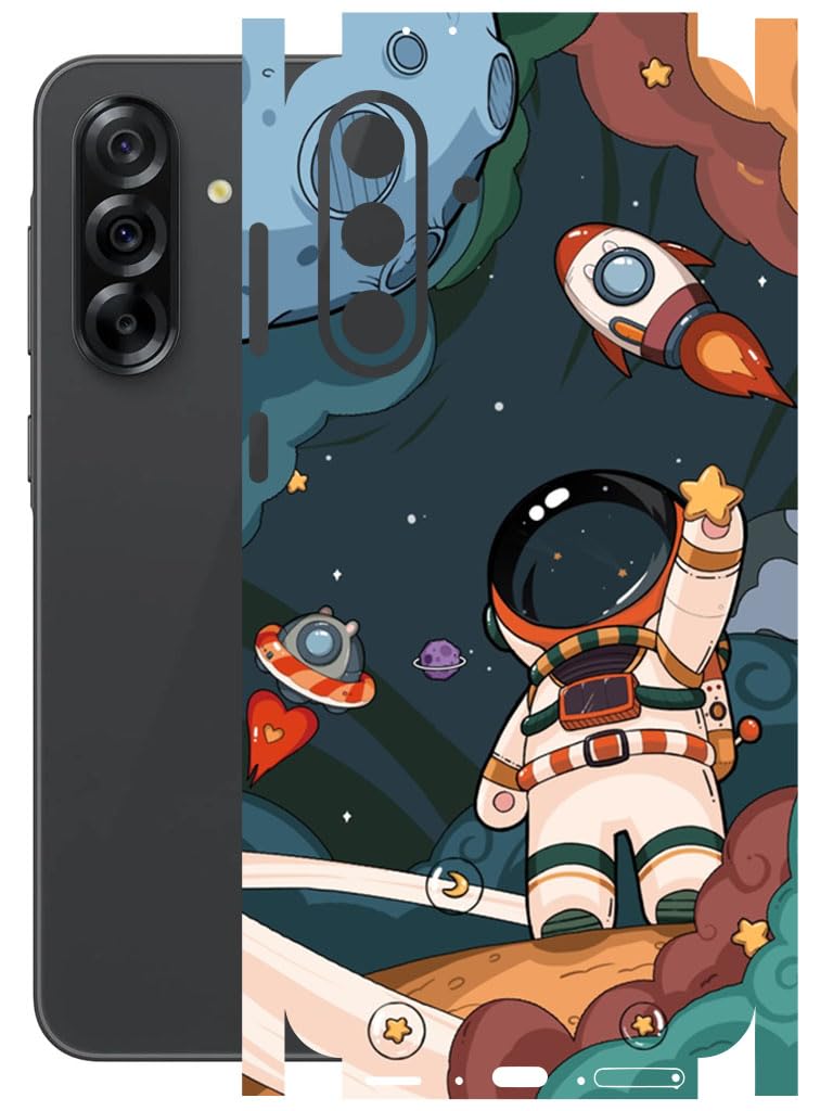atodds mobile skin sticker wrap | compatible for samsung a36 (5g) | scratchproof matte finish | full coverage for all sides & camera protection (space)