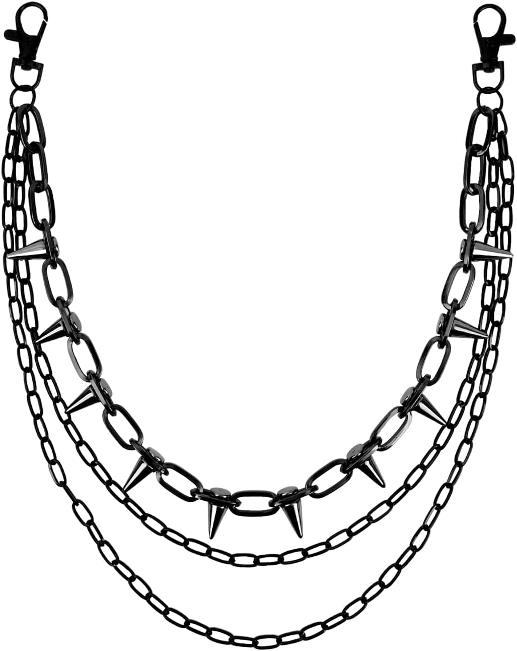 ZEKEE Wallet Chain Pants Hip Hop Punk Jeans Chain Goth Heavy Rivet Accessories for Women Men