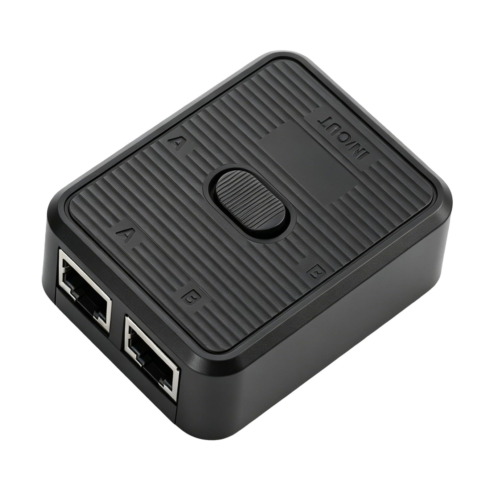 Passiver Netzwerk Switch, Ethernet Umschalter 2 in 1 Out, LAN Switch Ohne Strom 1000Mbits Passiv 1 in 2 out, RJ45 Gigabit LAN Splitter Stromlos PoE Kompatibel für CAT7 CAT6A CAT6 CAT5e mit Vergoldeten