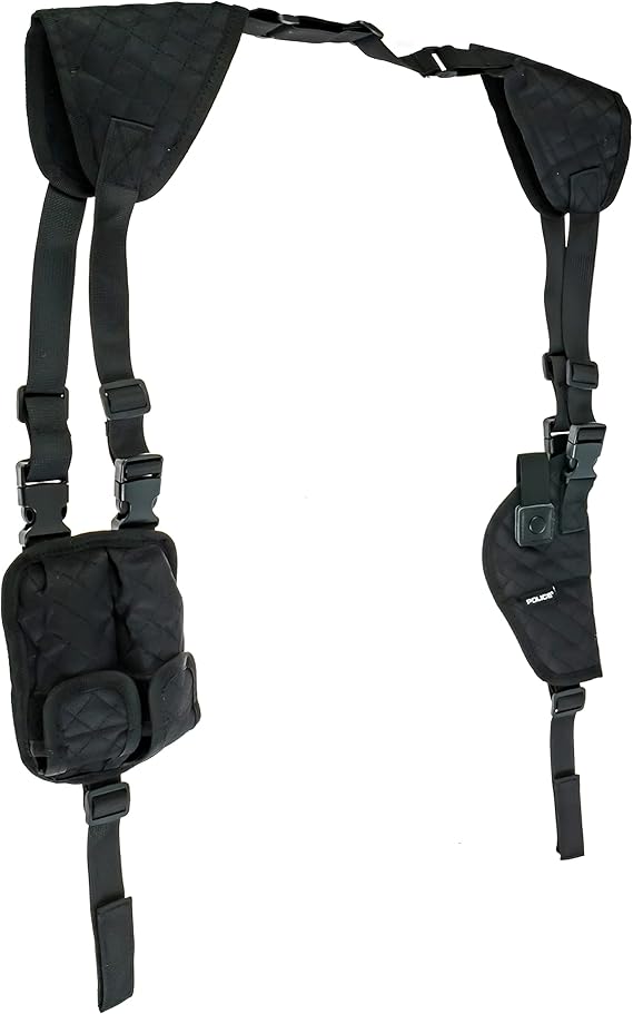 POLICE Gun Shoulder Holster for Concealed Carry, Vertical