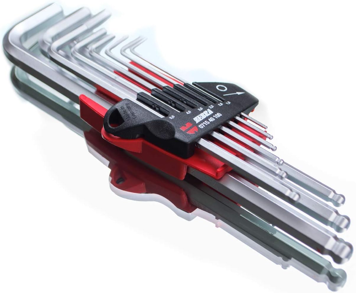 Wurth Angled Screwdriver Assortment 9 Pieces with Hex Ball Head Imbuss Life Zebra Quality