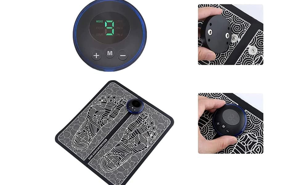 Image of Rechargeable (EMS) FOOT massager mat, Muscle Stimulator, Simulated Massage Therapy for Foot,Hands,Arms,Shoulder,Arthritis Pain and Vericose Veins,Drug-free Pain Relief 5 (Large) 01 Dec