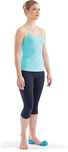 Miniatura 8 de OPTP Franklin Method - Juego de bolas pequeñas con textura azul (par)  Juego de bolas inflables de liberación miofascial, bolas de masaje para