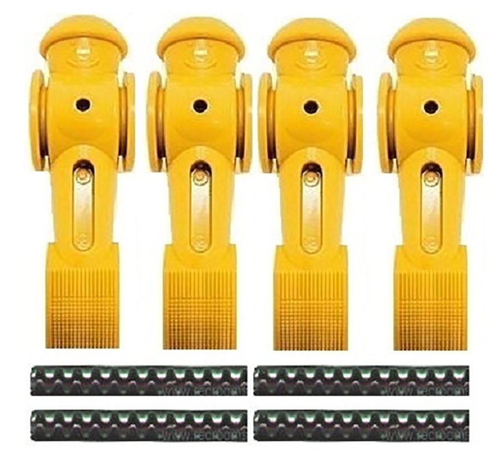 Tornado Foosball Men Counter Balanced Pin-Yellow-4
