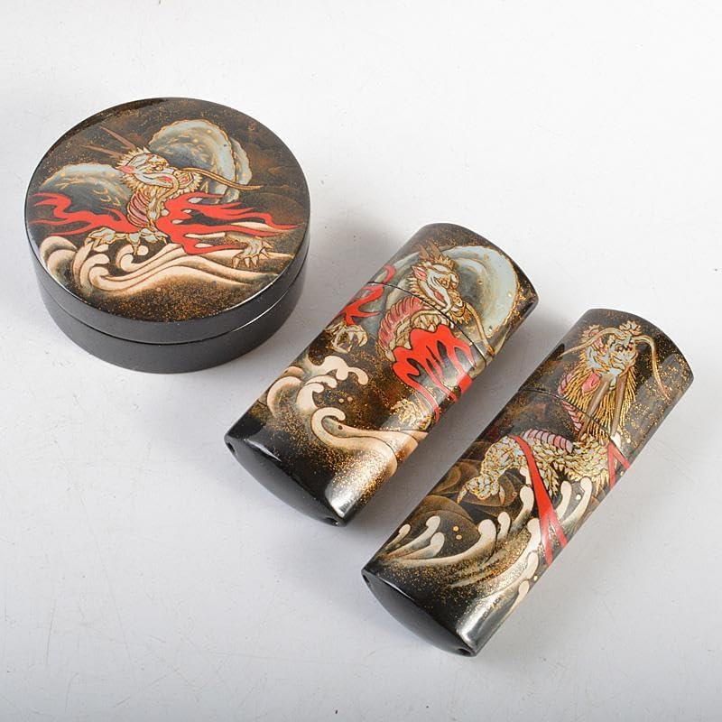 茶道具　鳥金蒔絵棗　黒楽茶碗　香合　櫛　印籠など　輪島塗13点　M　R6020 茶道具 鳥金蒔絵棗 黒楽茶碗 香合 櫛 印籠など 輪島塗13点 M R6020