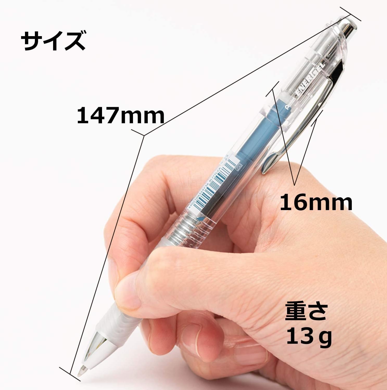 Pentel BL77TL-CA EnerGel Ink Ballpoint Pen, 0.7 Blue Black, 10 Pieces