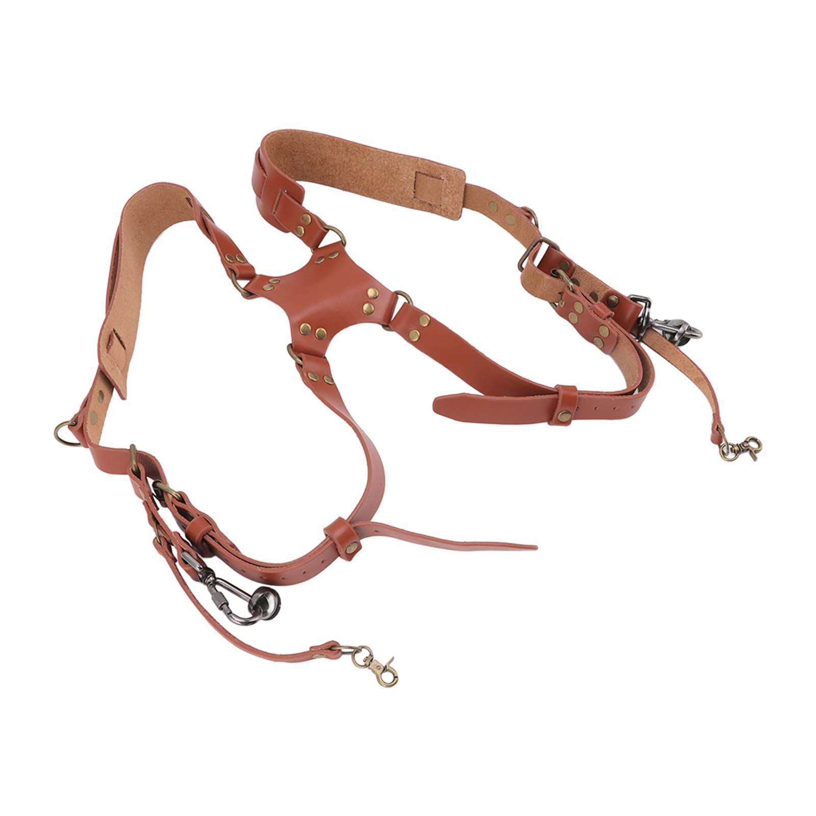 KUIKUI Arnés de cuero de doble hombro para un manejo cómodo de la cámara con 2 cámaras, elegante y duradero
