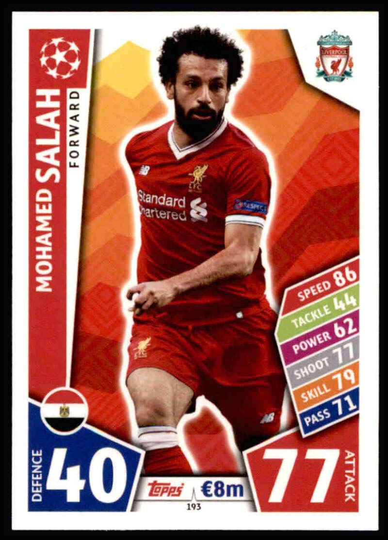 Carte à Collectionner Topps Now 2020 – Mohamed Salah #40 – Liverpool – UEFA Champions League