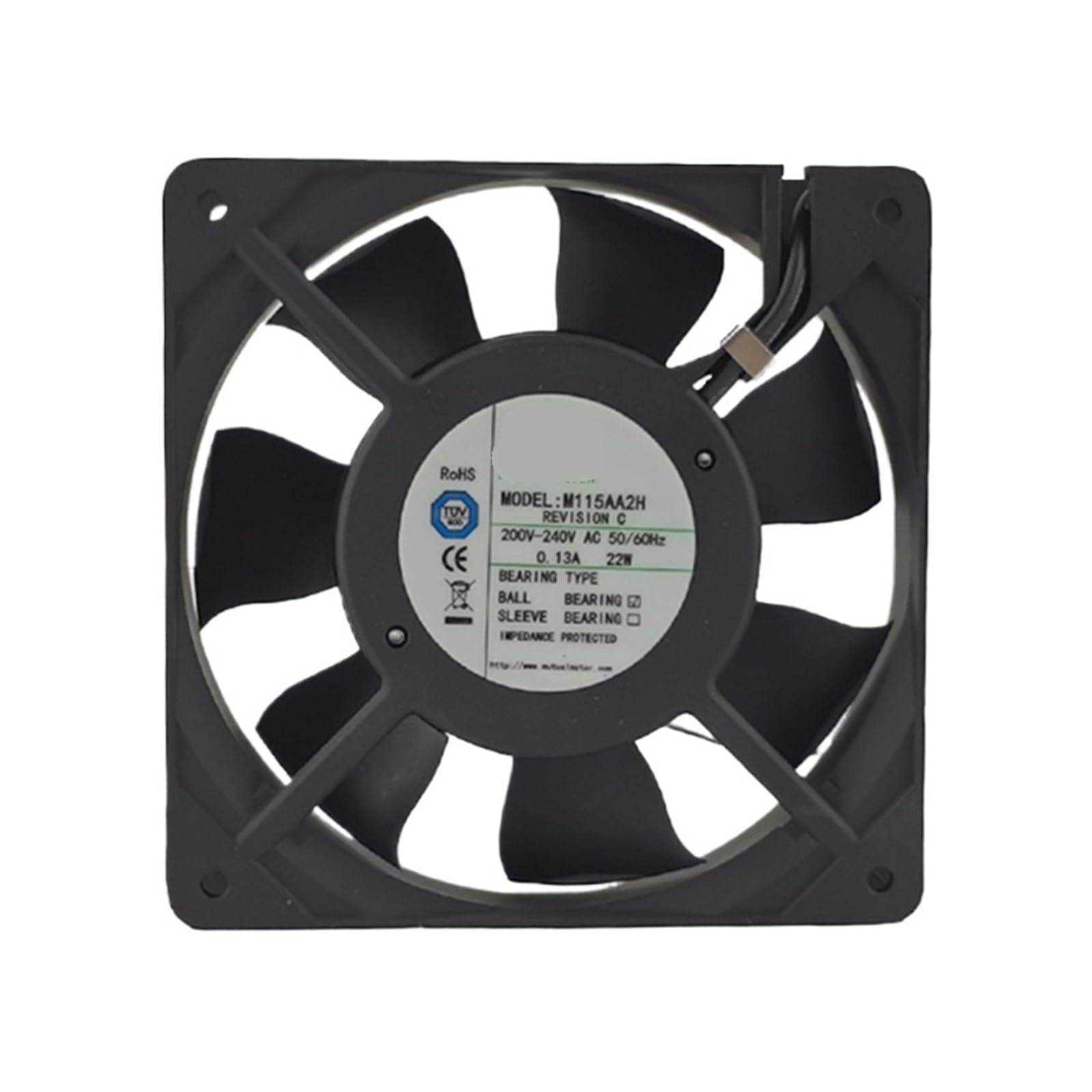 LZIKKGKI M115AA2H 230V 0.9A 12025 120x120x25mm 7 Leaves AC Cooling Fan