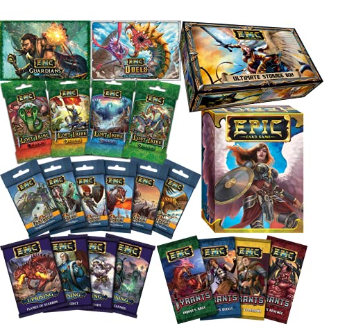 Epic Card Game Complete Bundle: Base Set, Guardians of Gowana and Duels Boxed Sets Plus Lost Tribe, Pantheon, Tyrants, Uprising and Epic Storage Box