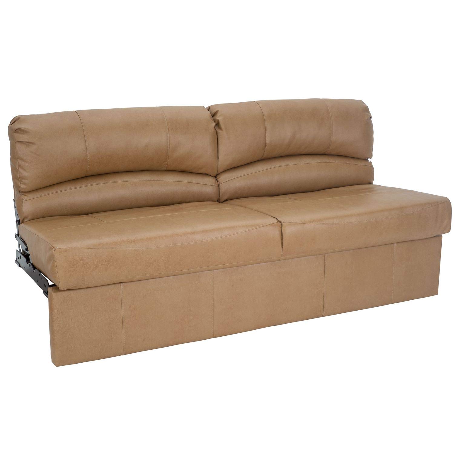 RecPro Charles RV Jackknife Sofa | Love Seat | Sleeper Sofa | Length Options 62", 68", 72" (68 Inch, Toffee)