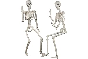2-Pack 3ft Skeleton Outdoor Halloween Decoration