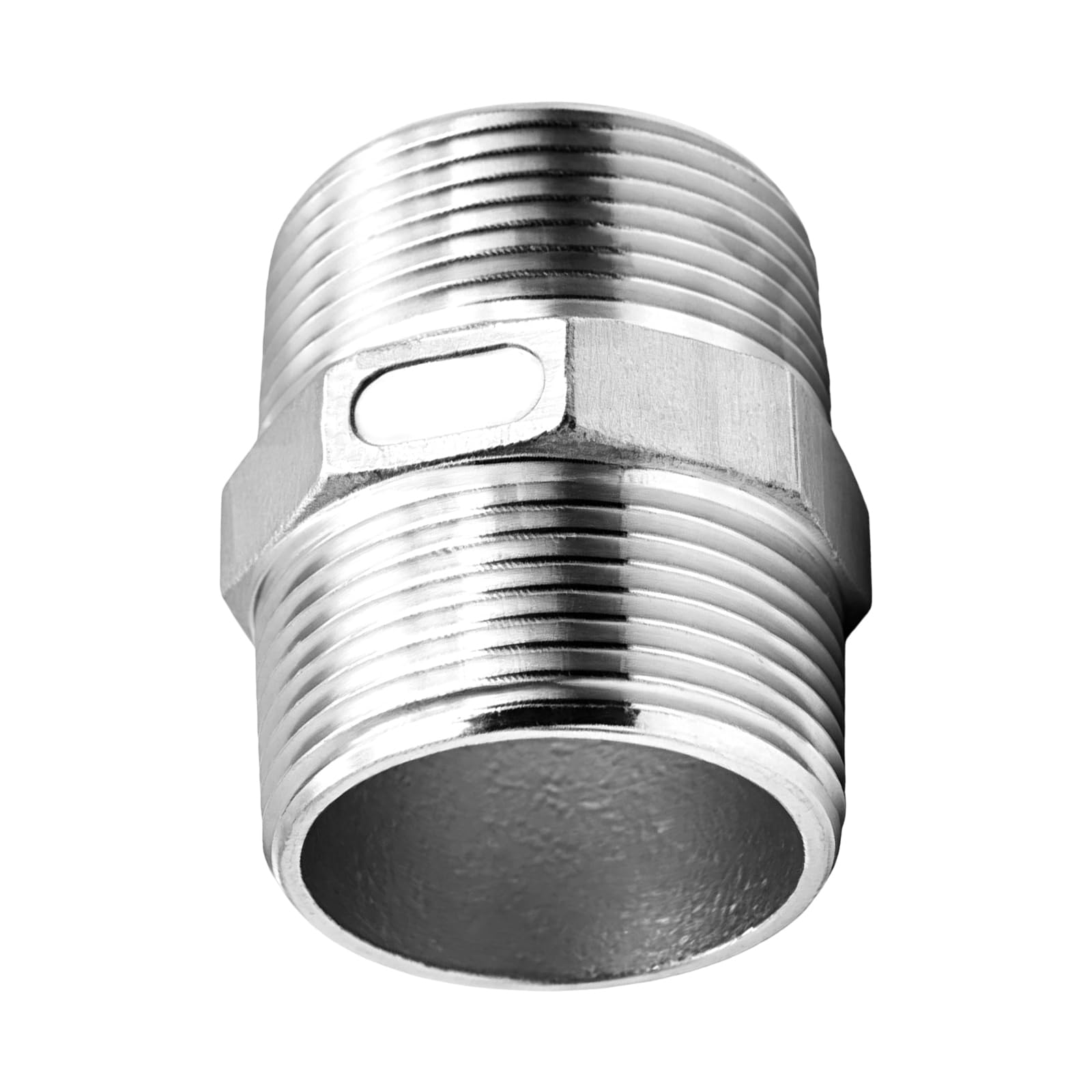 Accesorio de tubería con boquilla hexagonal macho NPT3", conector adaptador reductor SS 316
