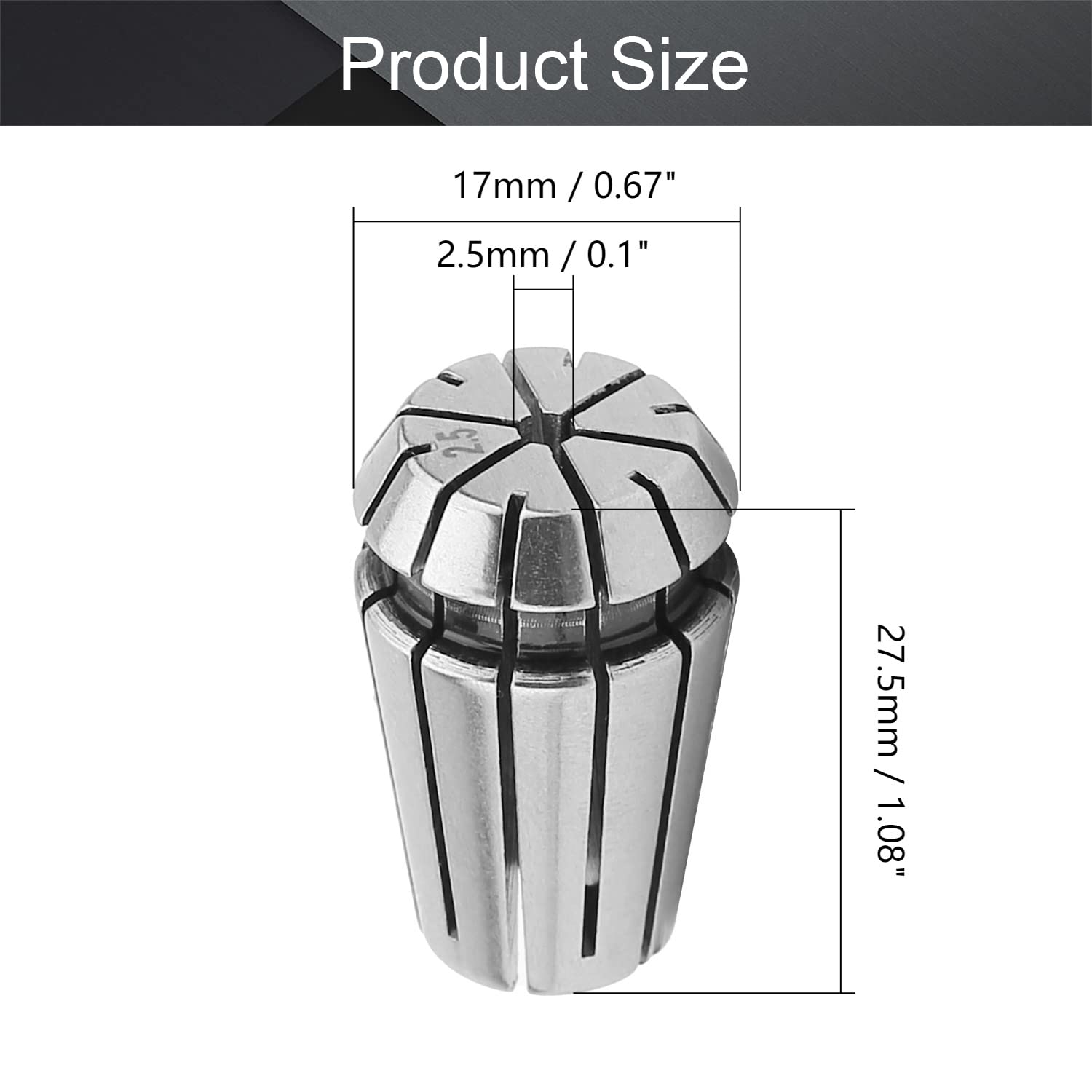 Amazon | Utoolmart スプリングコレット コレットチャック スプリング 