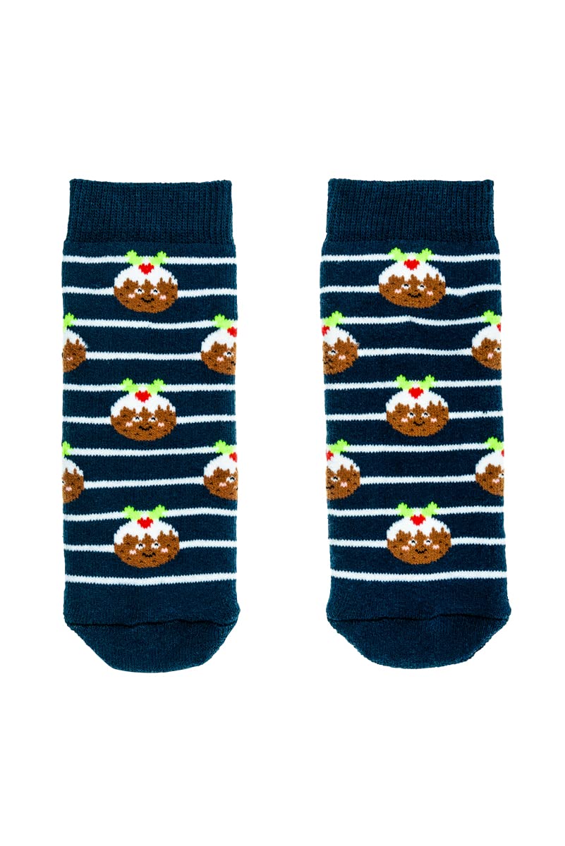 Squelch Thick & Cosy Welly Socks for Children - perfect for wellies, hiking or skiing (UK, Numeric, 4, 7, Regular, Christmas Puds)