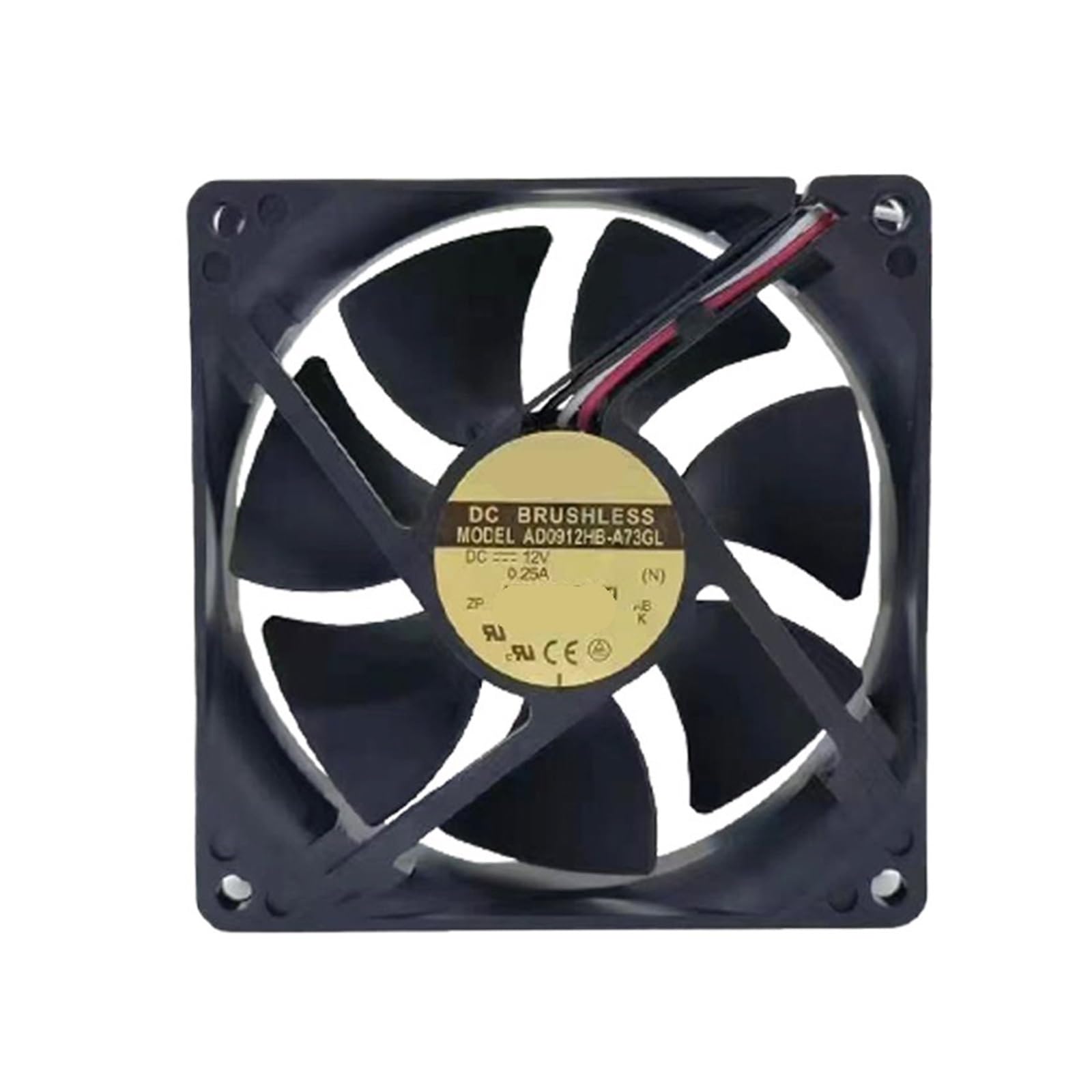 LZIKKGKI AD0912HB-A73GL 9225 12V 0.25A 92X92X25MM AD0912UB-A70GL 3-Wire Cooling Fan(AD0912HB-A73GL)