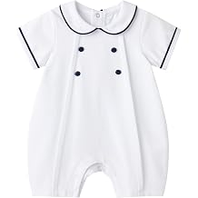 pureborn Baby Boy Romper One-Piece Cotton Outfit Summer Clothes 0-24M