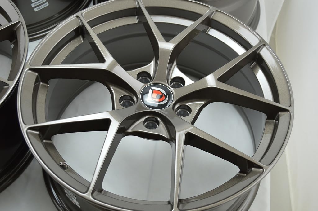 18" Wheels Rims ddr rigel Bronze Finish 18x8 5x114.3 38mm Offset 5 Lugs 5x114.3 5x4.5" (Set of 4)