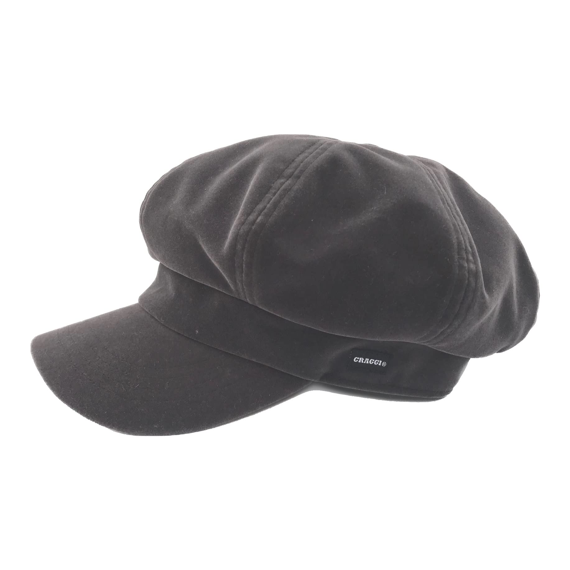 Velvet Baker Boy Hat Charcoal Grey Velvet Newsboy Cap Shelby Hat