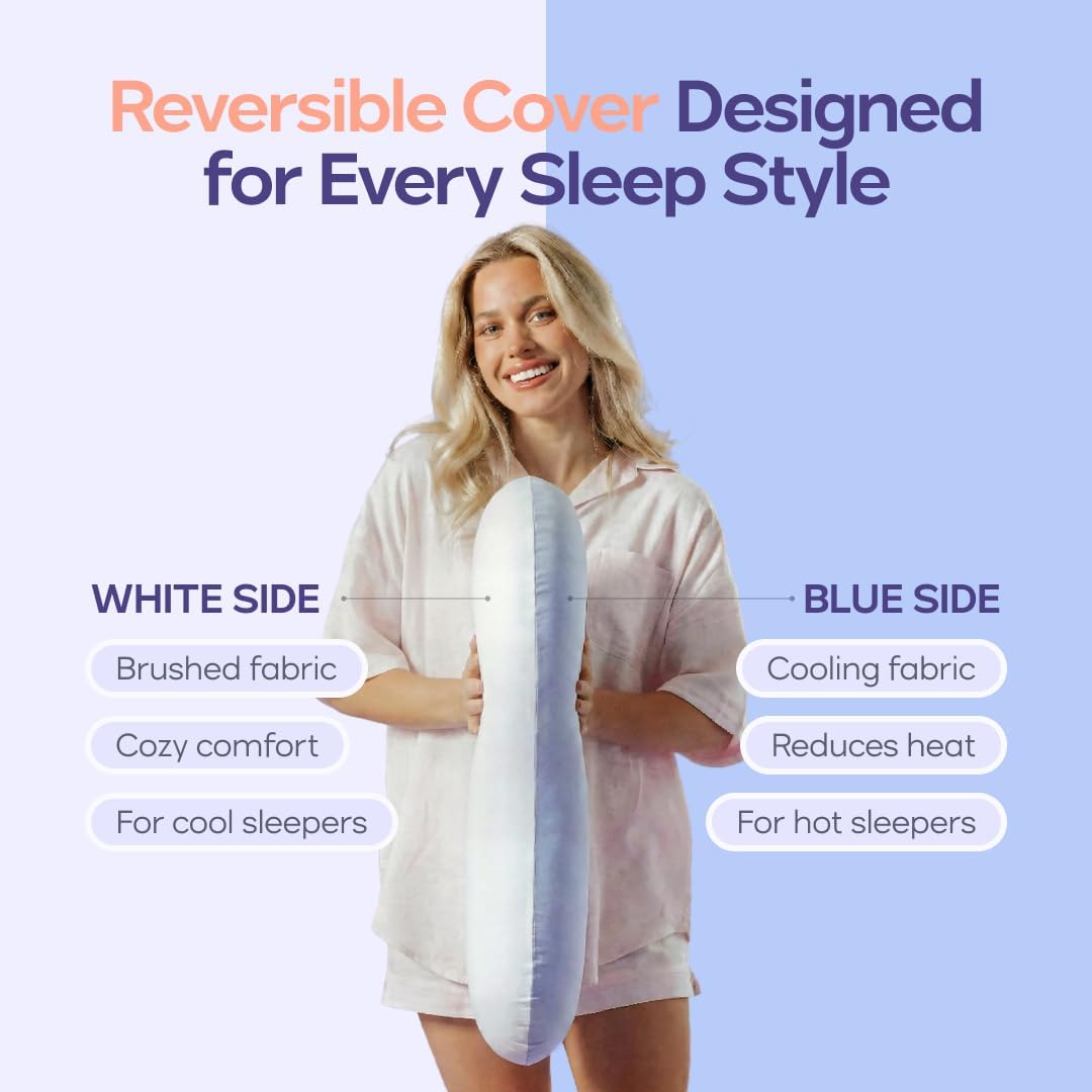 Mellow Flip Dual-Sided Memory Foam Pillow, Soft & Firm in One, Flip Design