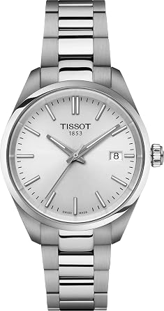 Tissot T1502101103100 Womens Wristwatch, Silver Dial