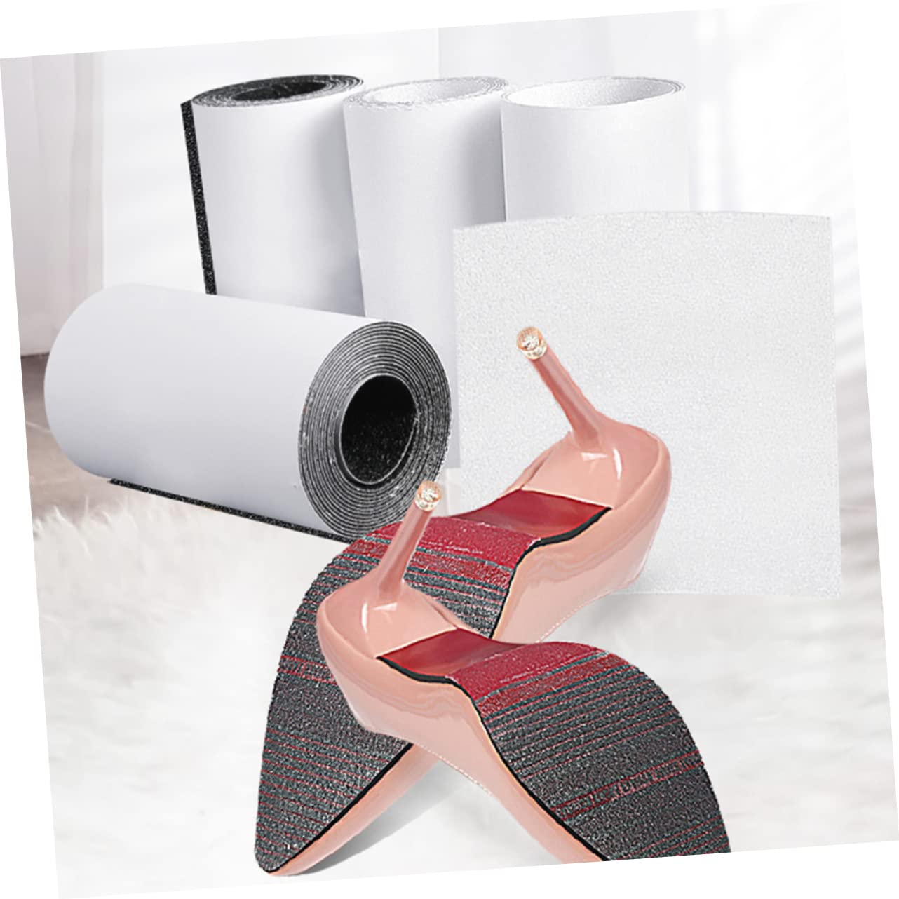 FRCOLOR 5rollos Pegatinas Antideslizantes Para Zapatos Almohadillas Recortables Para De Tacones Protección Para De Zapatos Para