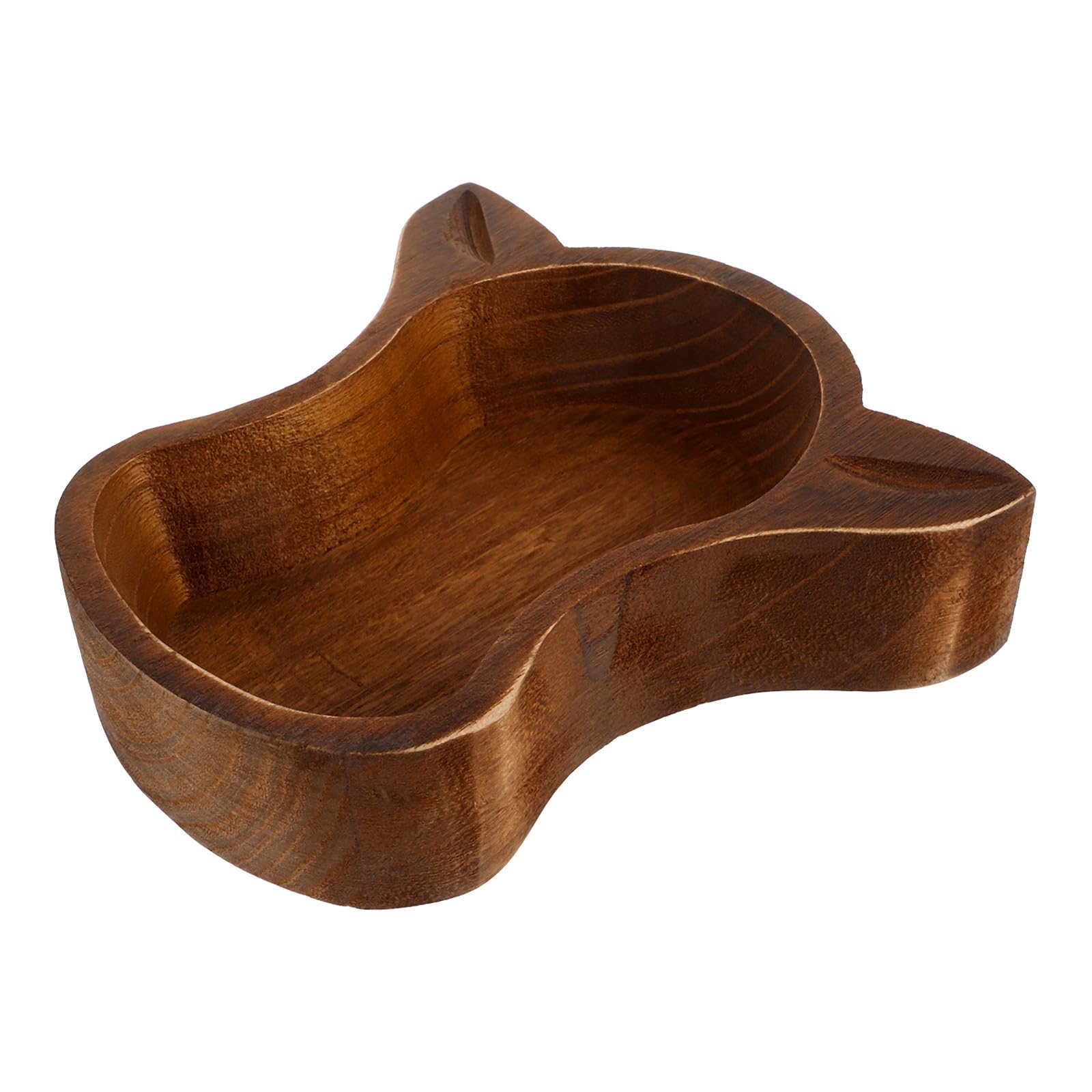YARNOW Ciotola in Legno a Forma di Testa di Mucca e Vassoio da Tè Resistente e Riutilizzabile Marrone per Frutta e Snack per Decorazione Casa