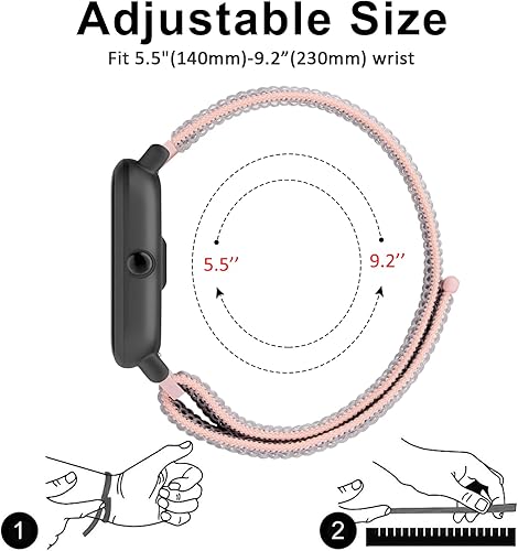 Miniatura 3 de Wanme Correas compatibles con Amazfit Bip 3 Pro Bip U Pro GTR Mini GTS 4, 0.787 pulgadas de liberación rápida correa de repuesto deportiva de