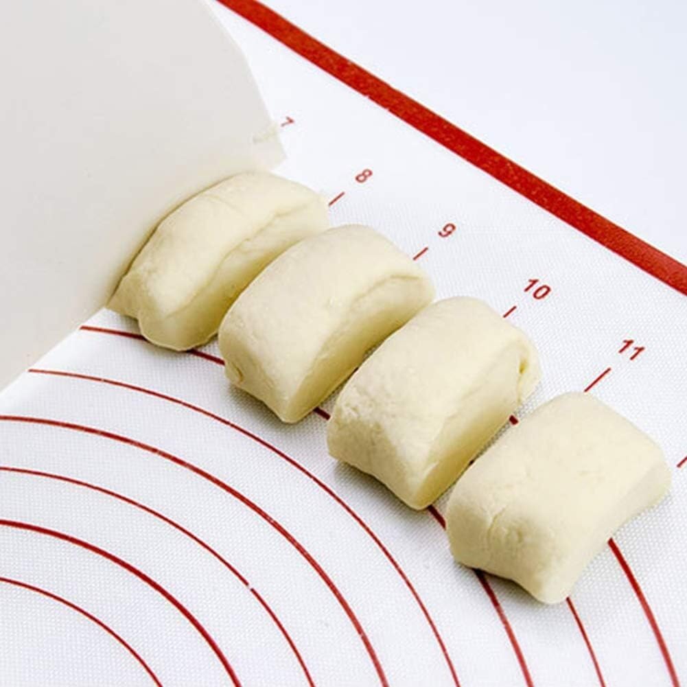 Silikon-Backmatte, Antihaft-Teigmatte für Gebäck und Brot, wiederverwendbares Backgeschirr-Pad für Küche und Kochen, ideal zum Rollen und Kneten von Teig