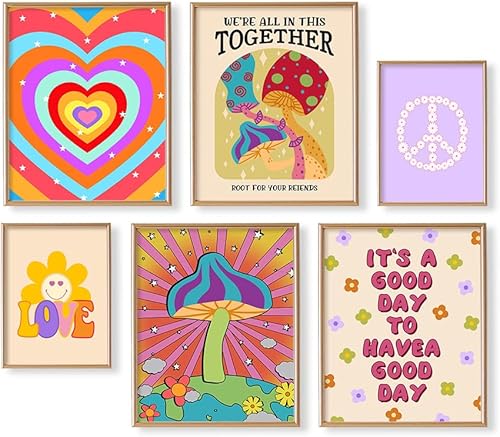 Imagen vintage de caras de sonrisa feliz  It's a Good Day Aesthetic  Retro Smile Cute Poster  Postive Quotes Wall Art Print  Hippie Indie Kidcore