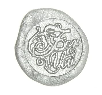 The Art Box Wax Brass Seal Stamp with Wooden Handle with 5 assorted colored wax sticks (FOR YOU)