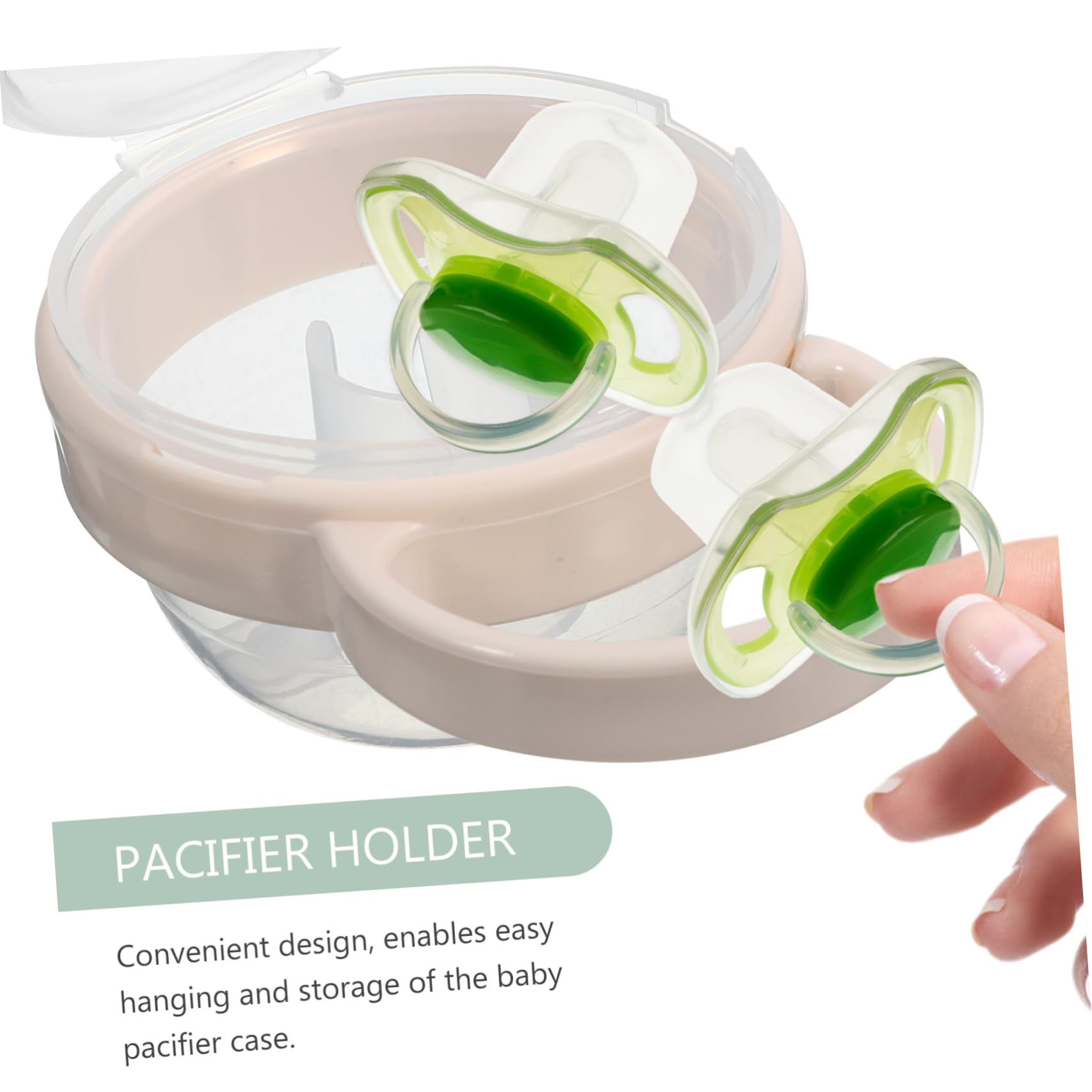 TOYANDONA 10piezas Organizador De Chupetes Estuche De Almacenamiento Portátil Para Chupetes Diseño Adorable y Práctico Para Viajes y Paseos Bebés Accesorios De Guardería Fácil De