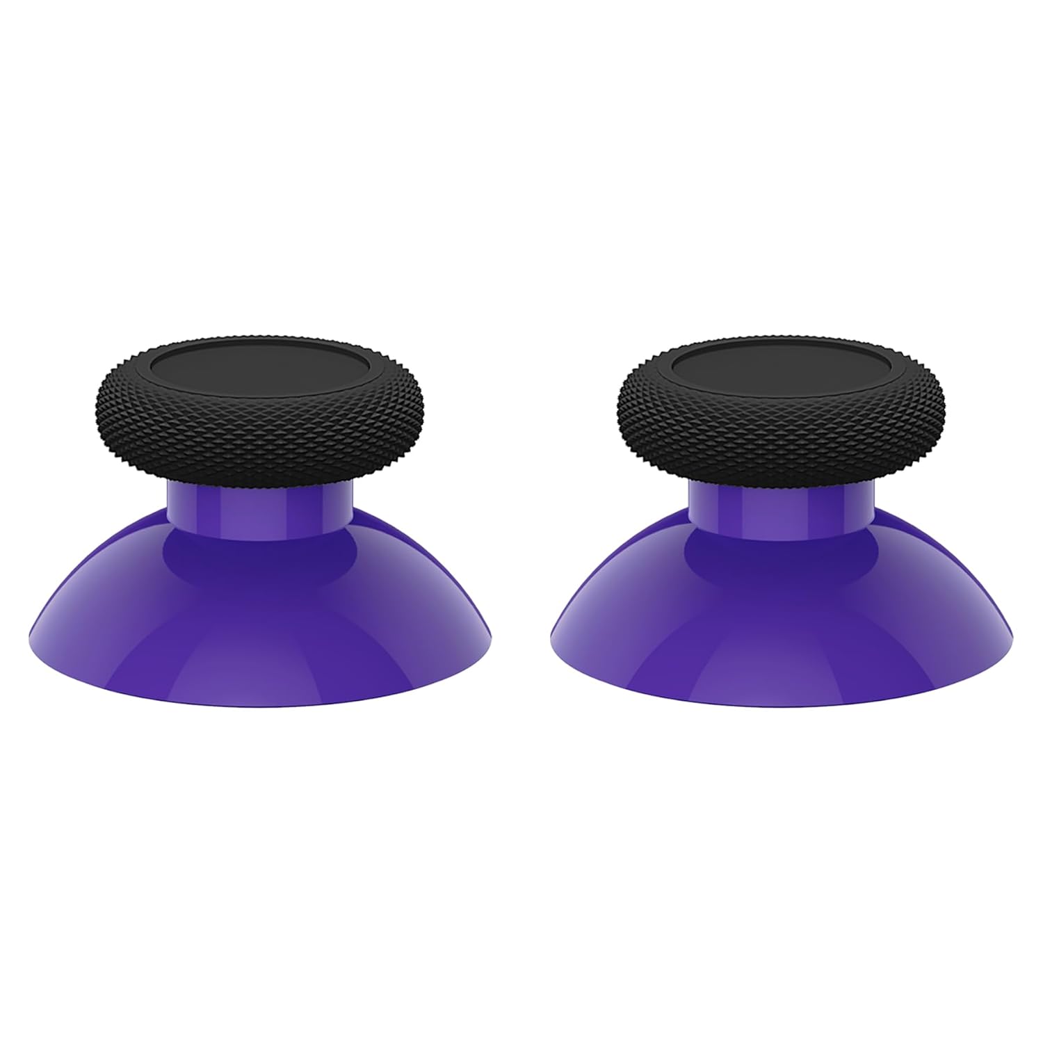 eXtremeRate Replacement Thumbsticks for Xbox Core Wireless Controller, Joysticks Repair Kit for Xbox Series X/S Controller, Custom Analog Stick Buttons for Xbox One S/X/Elite - Purple & Black