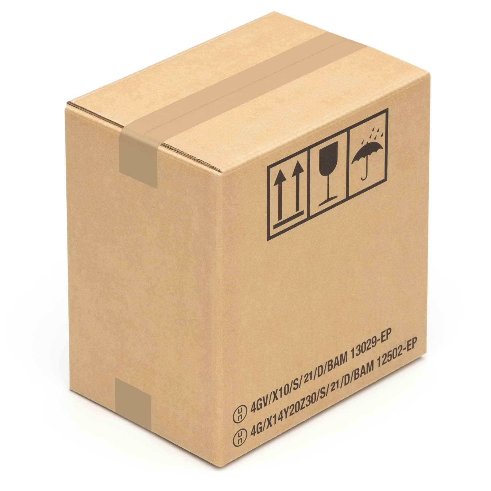 KK Verpackungen Gefahrgutkartons 2-wellig UN 4G/4GV | 15 Stück, 275 x 195 x 300 mm | Gefahrgutverpackung für Transport | Versandkarton Fefco 0201 für Gefahrstoffe