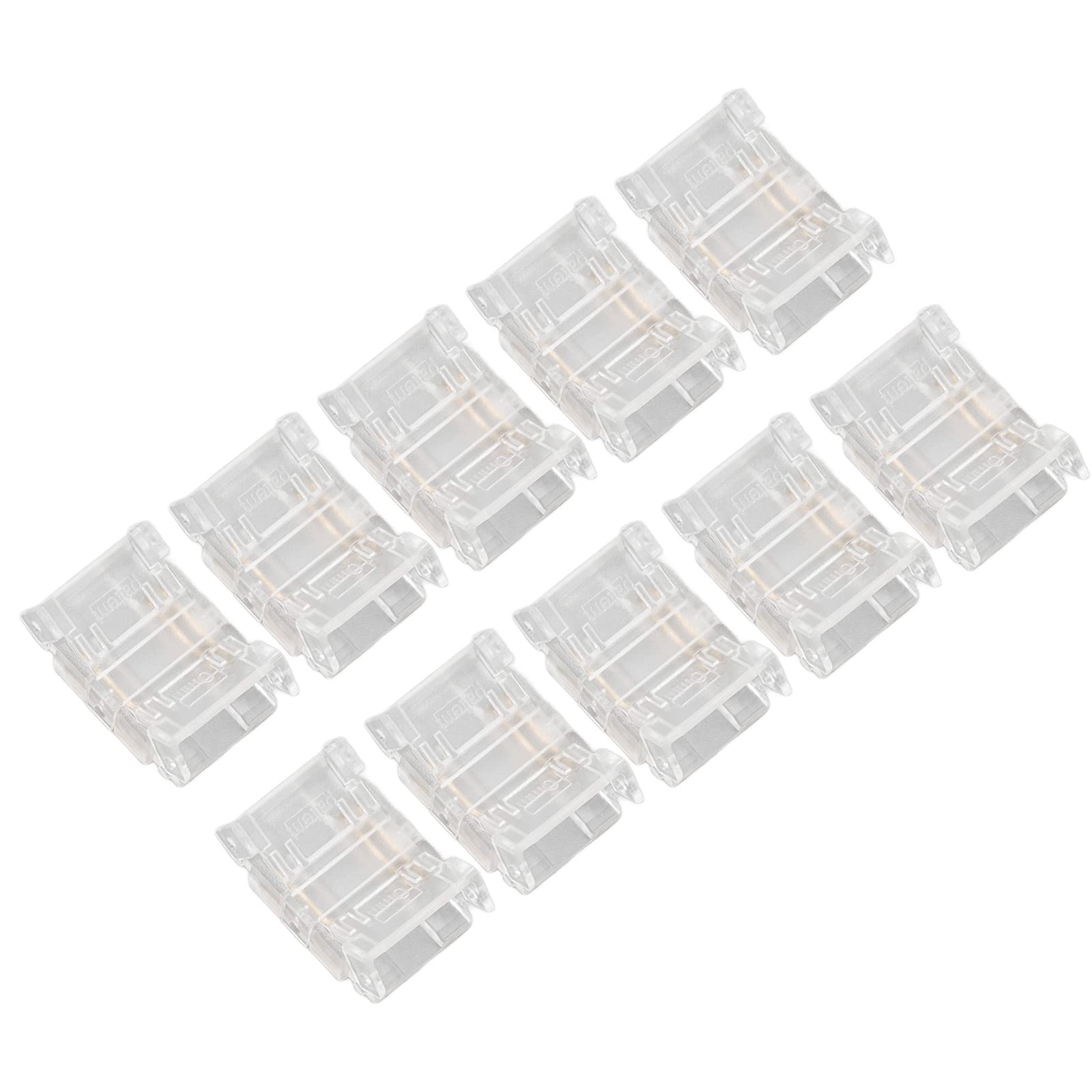 Złącze do Taśmy LED 10mm, Złącza do Taśmy LED COB Taśma do Taśmy Szybkie Połączenie Bez Przerw Złącza LED Bez Lutowania 10 szt. 3Pin 10mm do Złączy
