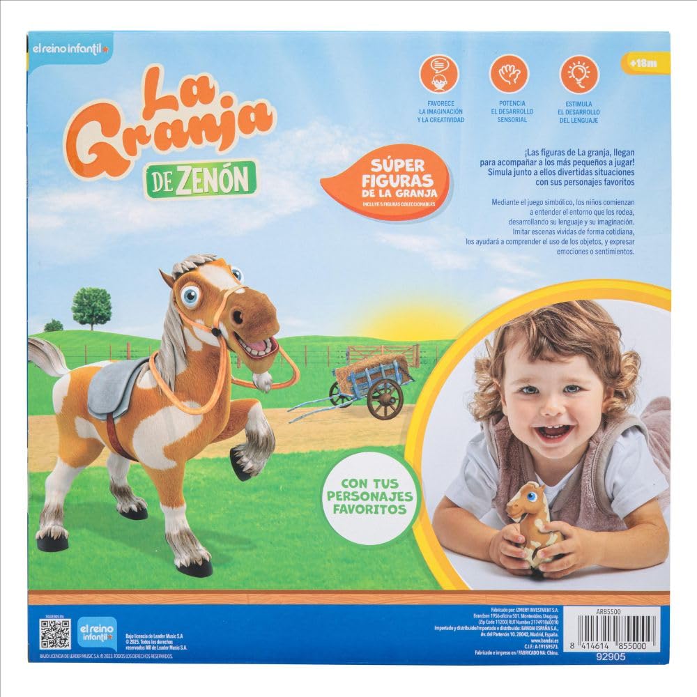 Bandai - La Granja de Zenón - Pack 5 Super Figuras La Granja De Zenón AR85500 Multicolor Explora el Mundo con el Pack de Super Figuras de Zenón, Diversión Total.