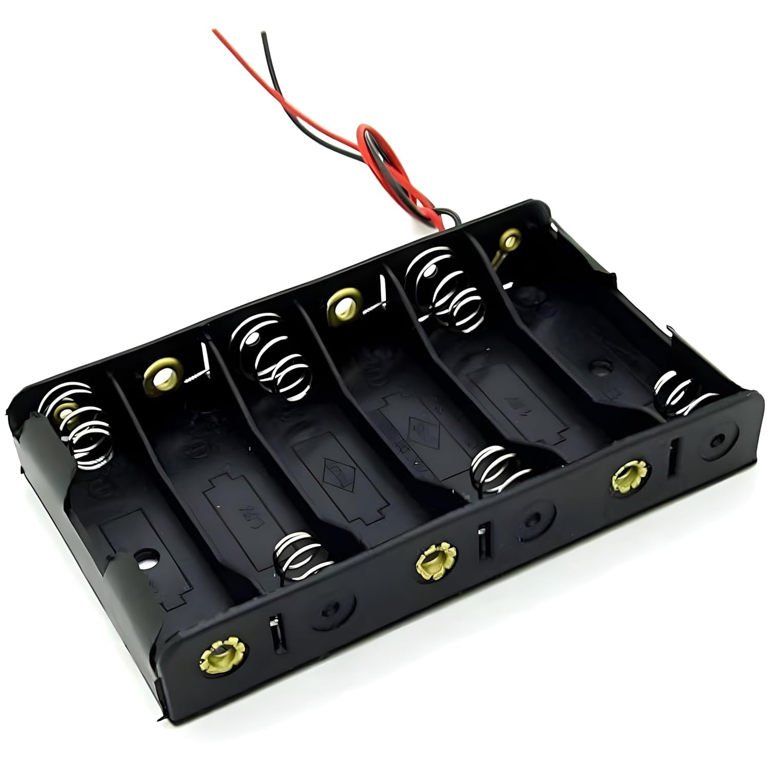 AK UM-3X6 AA 6 Cell Battery Holder Hard Plastic Case with Wire Storage Box Standard (1.5V x 6 cells = 9Volt) (B0DGDN36WM) Amazon Price History, Amazon Price Tracker