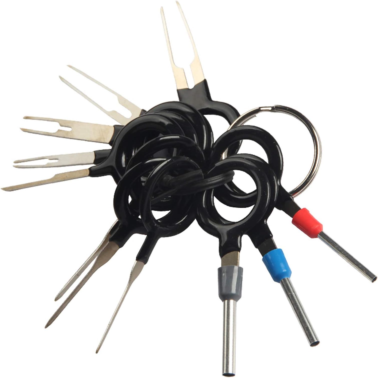21 PCS Electrical Terminal Wiring Pin Removal Key Tool Kit |Micro Installation Extractor Connector Puller Release Crimp for Auto Car Electrical Appliances