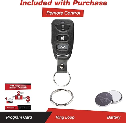 Miniatura 2 de KeylessOption Llavero de coche con control remoto de entrada sin llave para Hyundai Elantra Sedan OSLOKA-360T